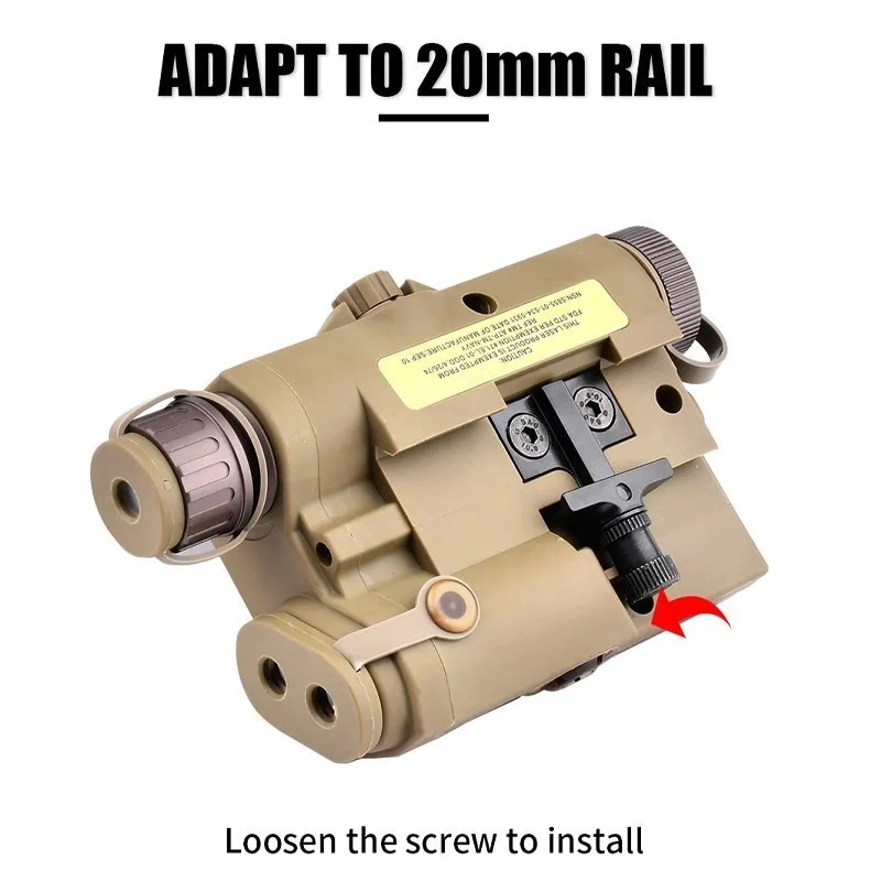 AN/UHP-PEQ-15 Airsoft, mira láser de punto rojo, verde y azul, PEQ15, caja de batería, Surefir táctico, M600, M300, M600C, linterna, luz para arma - imagen 4