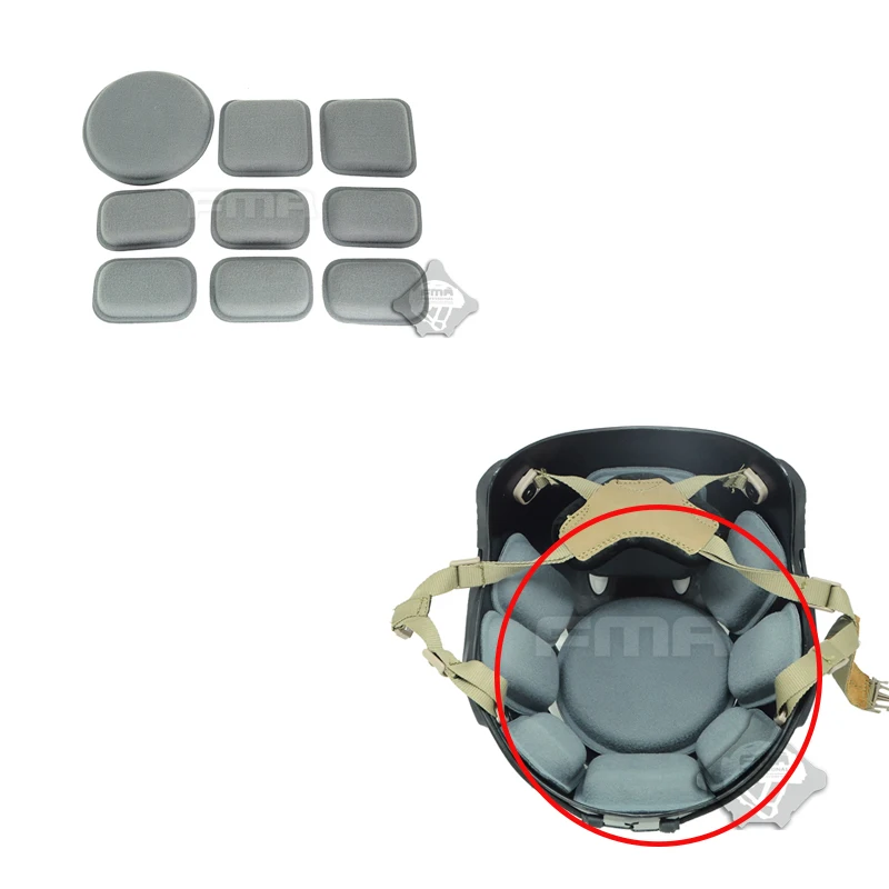 Cómoda decoración DIY casco almohadilla protectora FMA caza táctica usando accesorios para casco - imagen 3