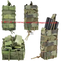 Bolsa para revistas de una sola fila de un solo enlace 5,56/7,62 Conexión universal de correas Molle