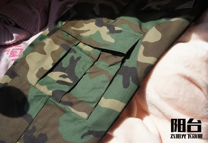 BDU traje de camuflaje para deportes al aire libre, pantalones de manga larga, bosque - imagen 4