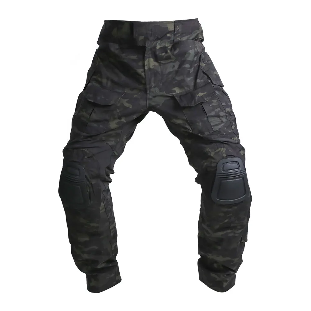 Emersongear G3 pantalones tácticos extendidos para hombre, pantalones Cargo de servicio, caza, senderismo, entrenamiento de combate, nailon Milsim, versión extendida MCBK - imagen 3