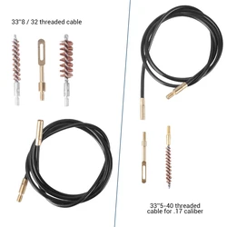 Kit limpieza armas táctica – Cabezales cerdas latón para pistola y rifle