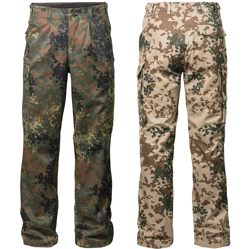 Pantalones largos sueltos de tubo recto para hombres, equipo de combate táctico de punto de desierto de jungla al aire libre, múltiples bolsas - imagen 5
