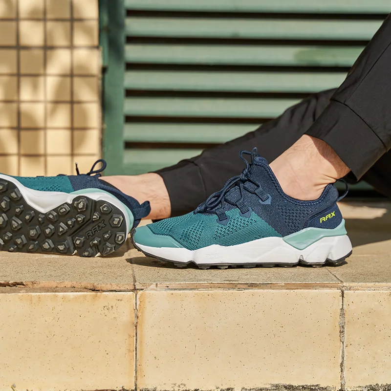 Rax Zapatos de senderismo para hombre, zapatos de turismo ligeros y transpirables, zapatos deportivos para exteriores, zapatos de trekking, zapatillas para correr, zapatos tobilleros para caminar - imagen 5