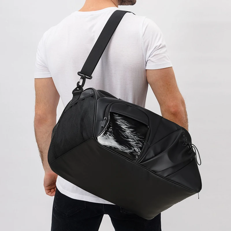 Bolsa de lona deportiva para hombre, bolsas para Yoga, gimnasio, Fitness con zapatos, bolso de viaje para natación, senderismo al aire libre, Camping, baloncesto - imagen 3