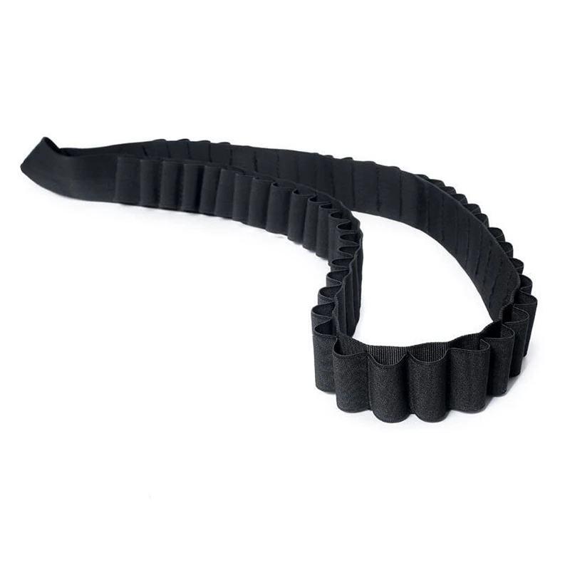 10 calibre 12 y 20 GA Stealth negro 50 bandolera de hombro de concha redonda Bandoleer Mag Carrier - imagen 4