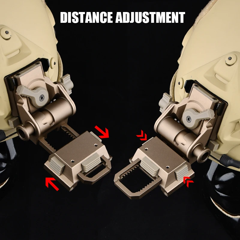 WADSN soporte rápido para casco, dispositivo de visión nocturna, compatible con cascos Wendy PVS15/PVS18/GPNVG18, Base ajustable - imagen 4