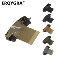 ERQYGRA Chaleco táctico MOLLE V2 con bolsa lateral para revista