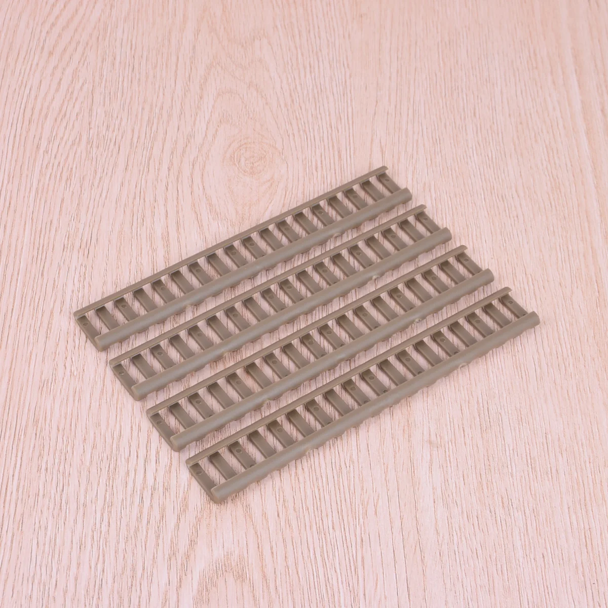 18 ranuras, 4 piezas, cubiertas de riel con forma de escalera de goma para cubierta protectora de riel cuádruple para Rifle - imagen 5