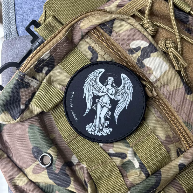 Parche táctico ángel militar con gancho y bucle para ropa mochila - imagen 4