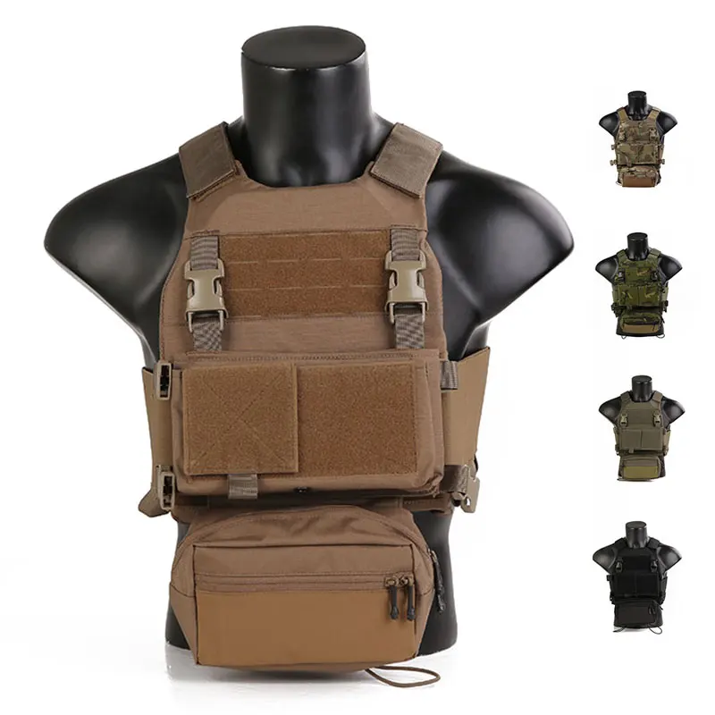 Emersongear chaleco táctico estilo FCS, conjunto de aparejo de pecho, armadura corporal, aparejo de pecho rápido, chaleco de caza Airsoft, EM7407 - imagen 2