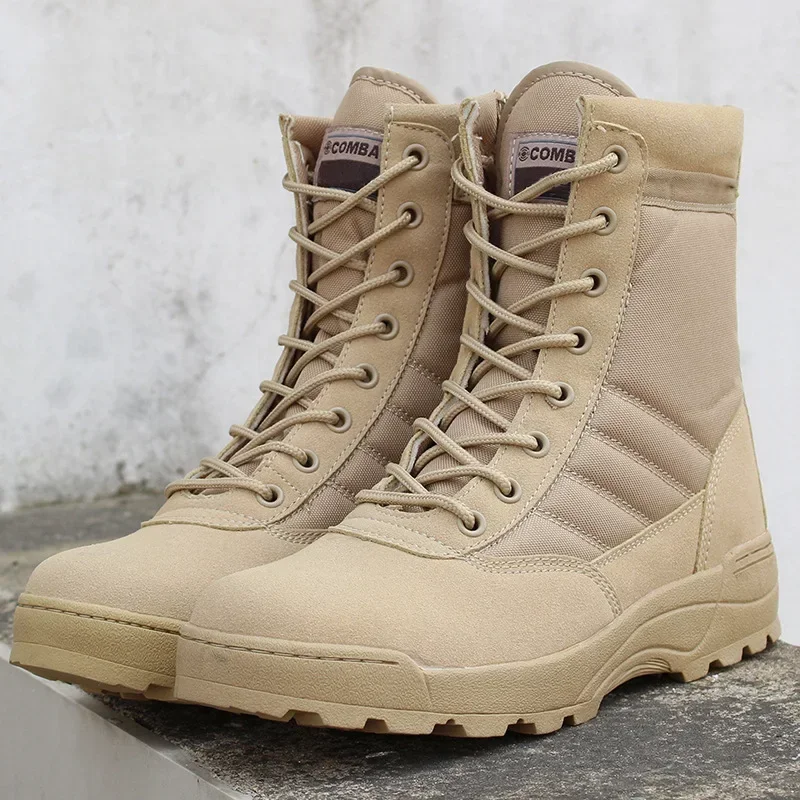Botas tácticas para hombre, botines de combate de fuerzas especiales para desierto, senderismo al aire libre, zapatos de seguridad para el trabajo - imagen 3