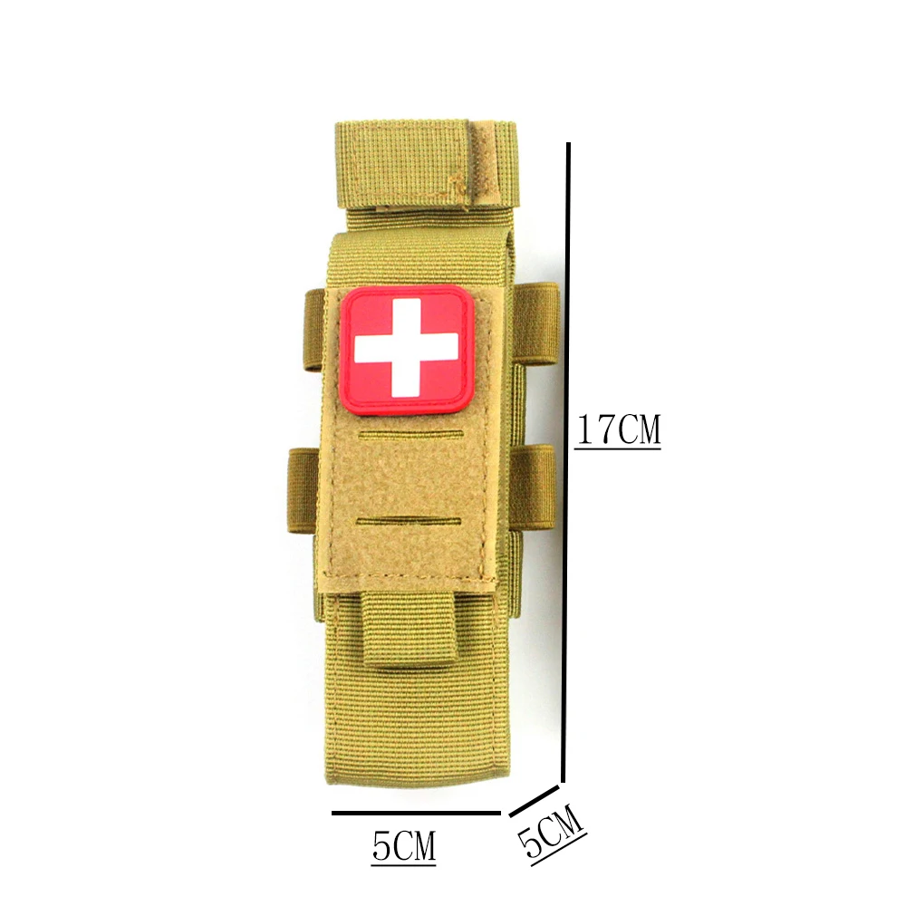 Bolsa de torniquete Molle, soporte de tijera médica, cinturón EMT, riñonera para caza al aire libre, senderismo, EDC, funda para linterna - imagen 3