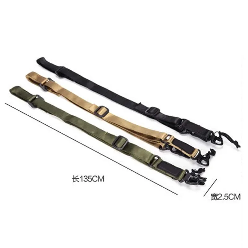 Conjunto de montaje de cinturón de correa de pistola de eslinga de Rifle MS2 ajustable multiimisión de nailon táctico BK/TAN/OD - imagen 2