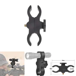 Soporte de montaje láser para linterna de alcance, montaje ajustable, binoculares de caza aptos con diámetros (25mm-30mm), para caza al aire libre