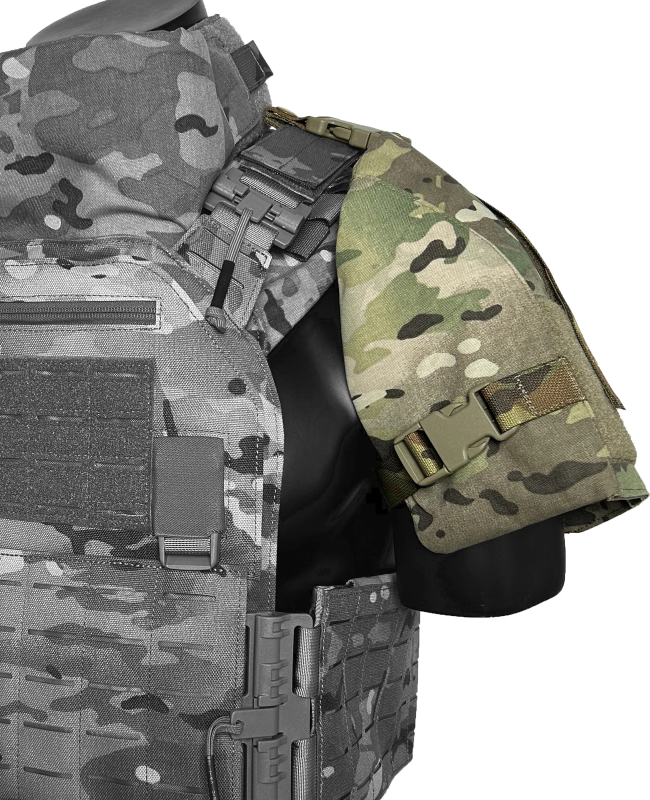 UNIONTAC-chaleco táctico universal, placa de armadura de hombro, kit de expansión de brazo multifuncional ajustable desmontable - imagen 2