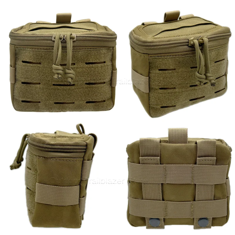 Bolsa táctica Molle, bolsa de utilidad con apertura elástica superior, riñonera multiusos, guantes de caza al aire libre, bolsa de herramientas EDC, bolsa para caca - imagen 2