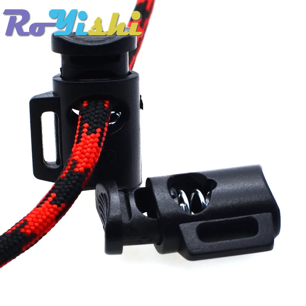 Tapón de palanca de plástico negro, cilindro de bloqueo de cable, 26,5mm x 18mm x 10mm, 10 unids/lote por paquete - imagen 5