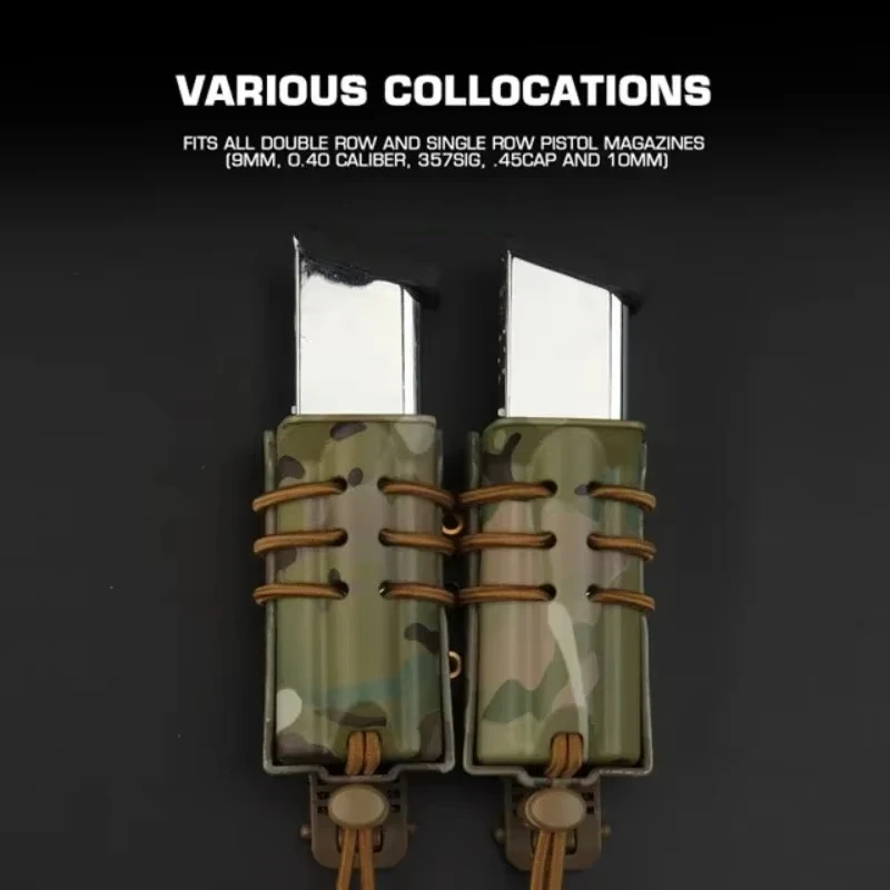 ERQYGRA revista táctica 9mm doble bolsa de caza Urban Mag CS tiro al aire libre juego de guerra accesorios Airsoft equipo de Paintball - imagen 3