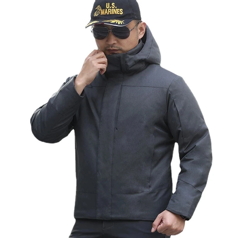 Parka táctica con capucha para hombre, ropa militar de combate de las fuerzas especiales, chaqueta a prueba de viento, abrigo grueso y cálido para invierno - imagen 3