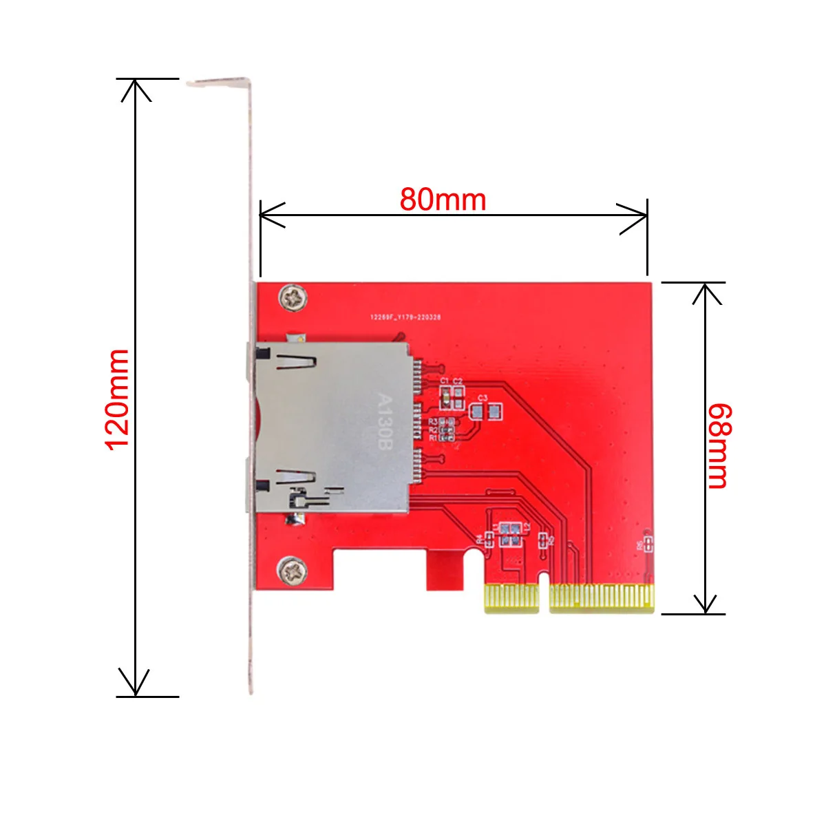 Adaptador de tarjeta de extensión CY PCI-E 4x a CF Express para CFE tipo-b, compatible con tarjeta de memoria R5 Z6 Z7 - imagen 3