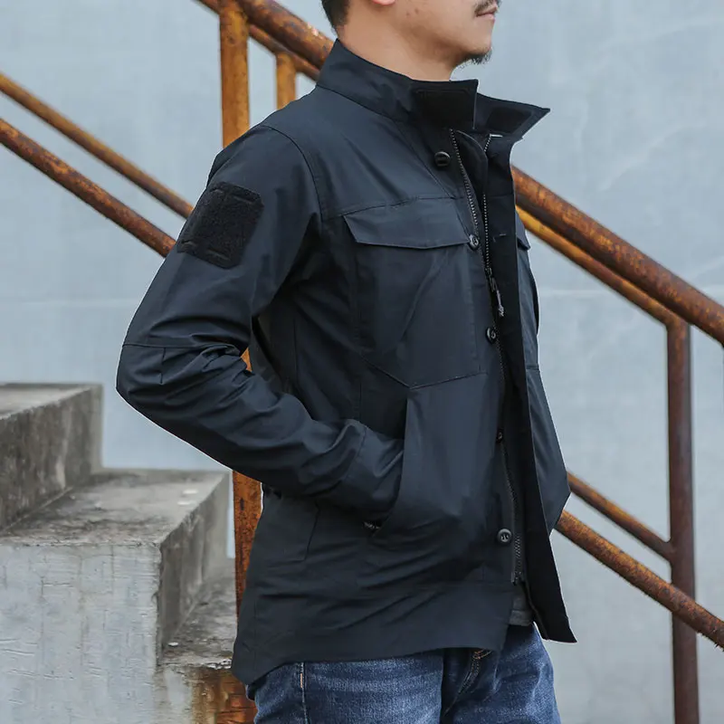 Emersongear-Chaqueta táctica de escarabajo con etiqueta azul para hombre, ropa de abrigo de combate para acampar al aire libre, deportes, senderismo, a prueba de viento - imagen 5