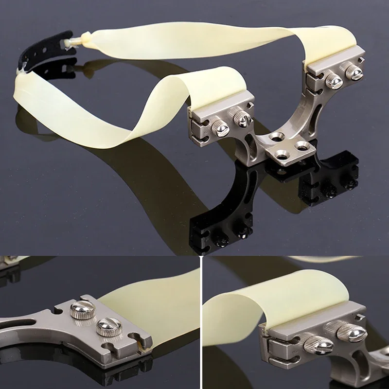 Catapulta de acero inoxidable con cabeza de arco, puerta de arco frontal de alta velocidad, dispositivo de liberación fuerte DIY, accesorio de catapulta, herramienta de llave - imagen 2