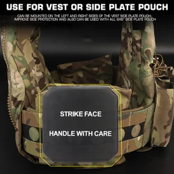 Chaleco EVA de 6x6 pulgadas, placa de almohadillas laterales EVA, chaleco táctico de caza Airsoft, armadura corporal, almohadilla protectora, Panel de placas SAPI, 2 uds.