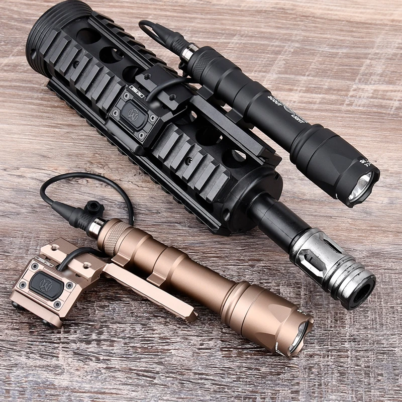 WADSN táctico SF M300 M600 Surefir M300A M600U Scout Luz de Metal linterna Base de extensión lateral 20mm riel Picatinny - imagen 3
