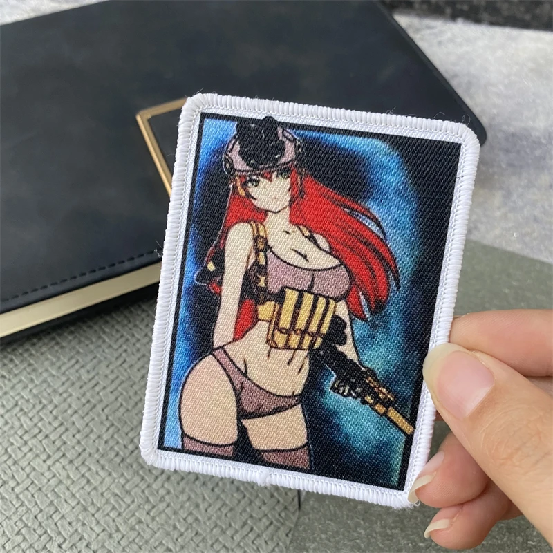 Parches de tela impresos tácticas moral V9 para chica especial, parche militar sublimado, brazalete con gancho y bucle, pegatina para mochila al aire libre