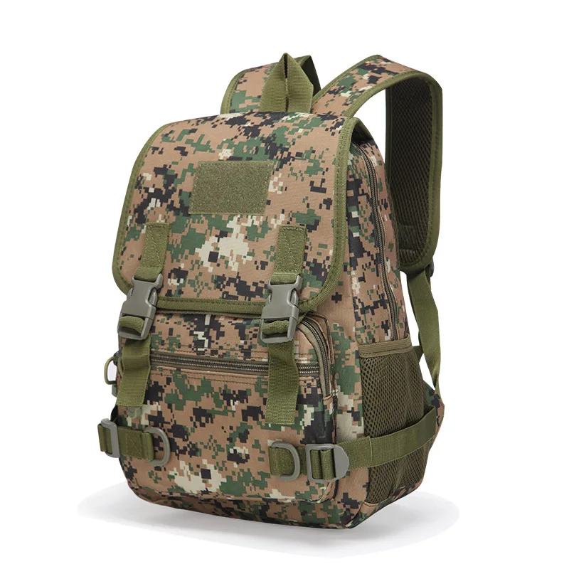 Mochila de doble hombro para deportes al aire libre para niños, senderismo, Camping, resistente al desgaste, paquete de entrenamiento militar escolar, equipo Real CS - imagen 4
