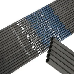 Flechas de carbono para tiro con arco, eje de fibra pura