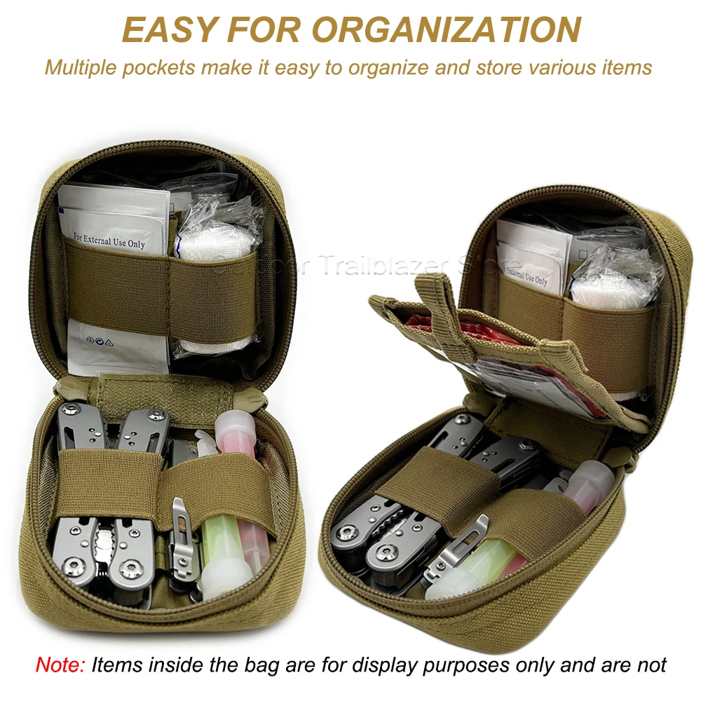 Bolsa táctica MOLLE compacta con bolsillo transparente para EDC - imagen 4