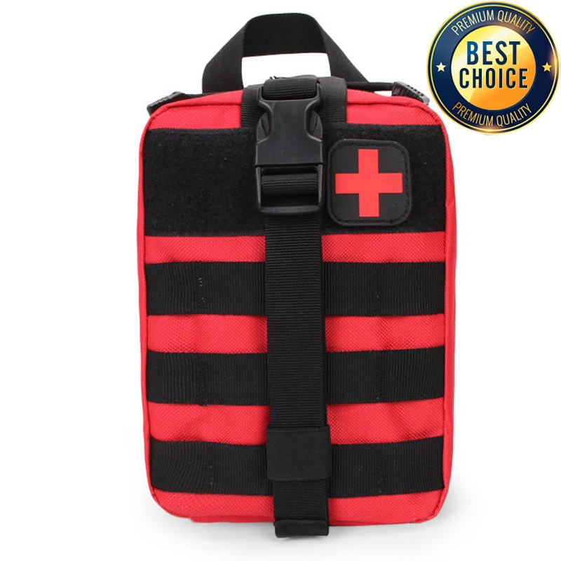 Kits de primeros auxilios tácticos Molle, bolsa médica de emergencia SOS, caza al aire libre, emergencia, Camping, senderismo, herramienta de supervivencia de viaje, bolsa EDC - imagen 3
