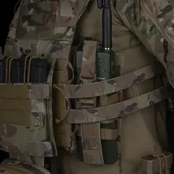 Chaleco táctico con faja de doble fila serie R, faja esquelética de 2 bandas, sello de cintura Molle para JPC, AVS y SPC