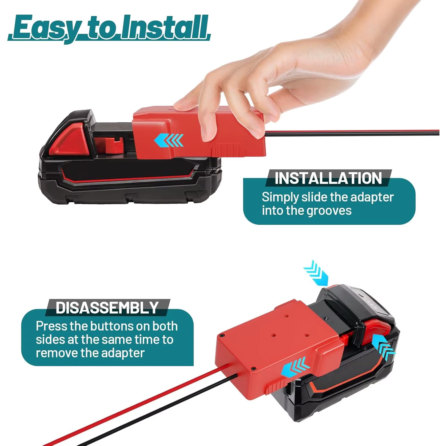 Milwaukee convertidor reductor DC para batería, regulador voltaje - imagen 4