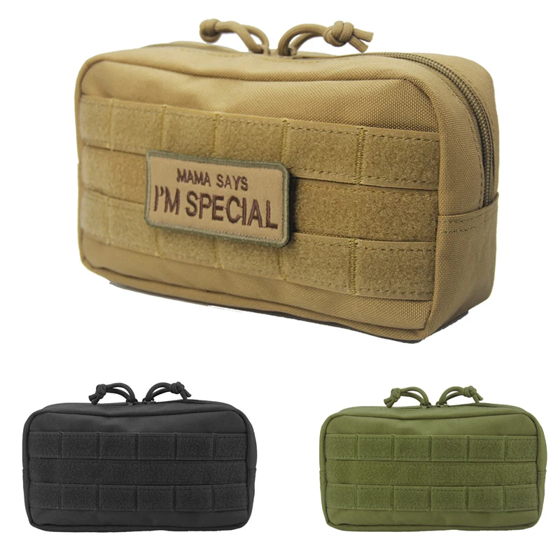 Riñonera EDC para acampar al aire libre, bolsa para herramientas EDC, billetera, riñonera, bolsa para teléfono, bolsillo para cinturón de caza Molle de nailon - imagen 2