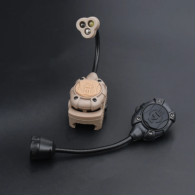 Lámpara estroboscópica para casco táctico, luces LED Airsoft, accesorios de linterna de seguridad para caza y supervivencia - imagen 2