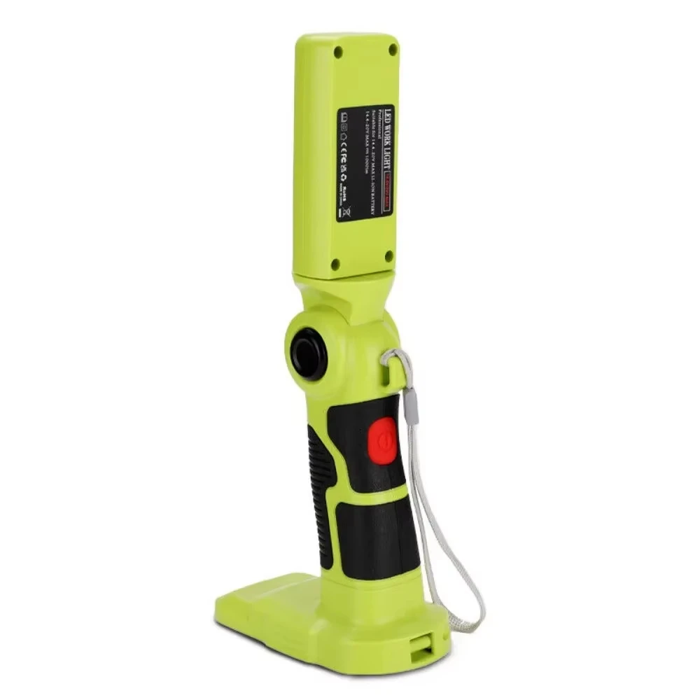 Linterna inalámbrica para Ryobi, batería de iones de litio de 18V, luz LED de trabajo, foco de luz de trabajo manual, lámpara de exterior, lámpara de escritorio con USB - imagen 3