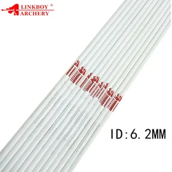 Linkboy Flechas de carbono 6.2mm Spine 400-800 arco compuesto caza