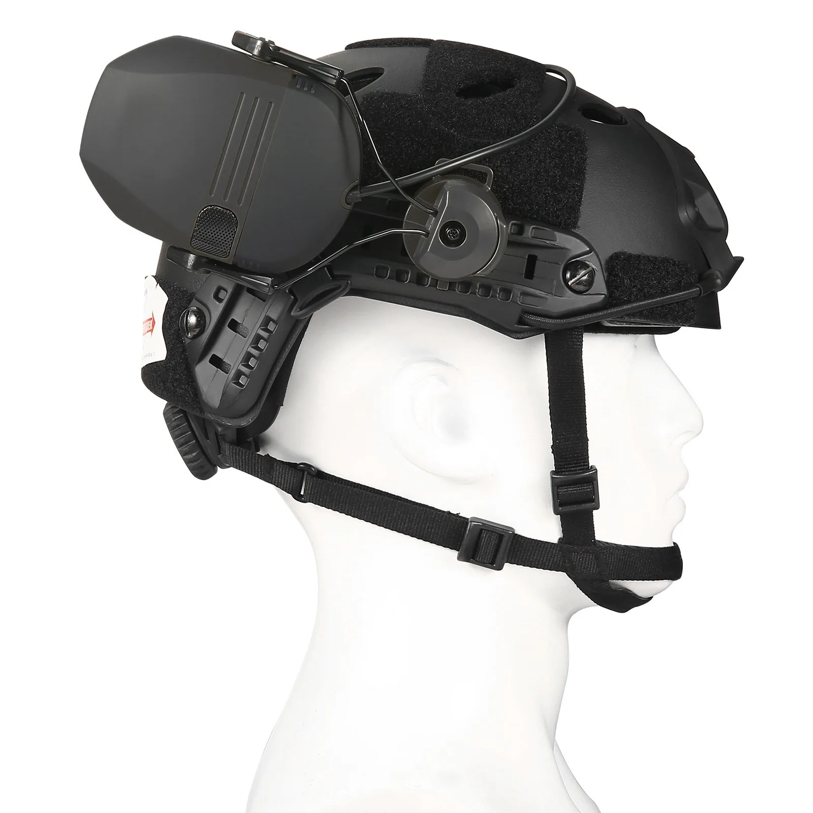 Auriculares de tiro electrónicos, versión montada en casco, caza, reducción de ruido, auriculares tácticos, protección auditiva - imagen 3