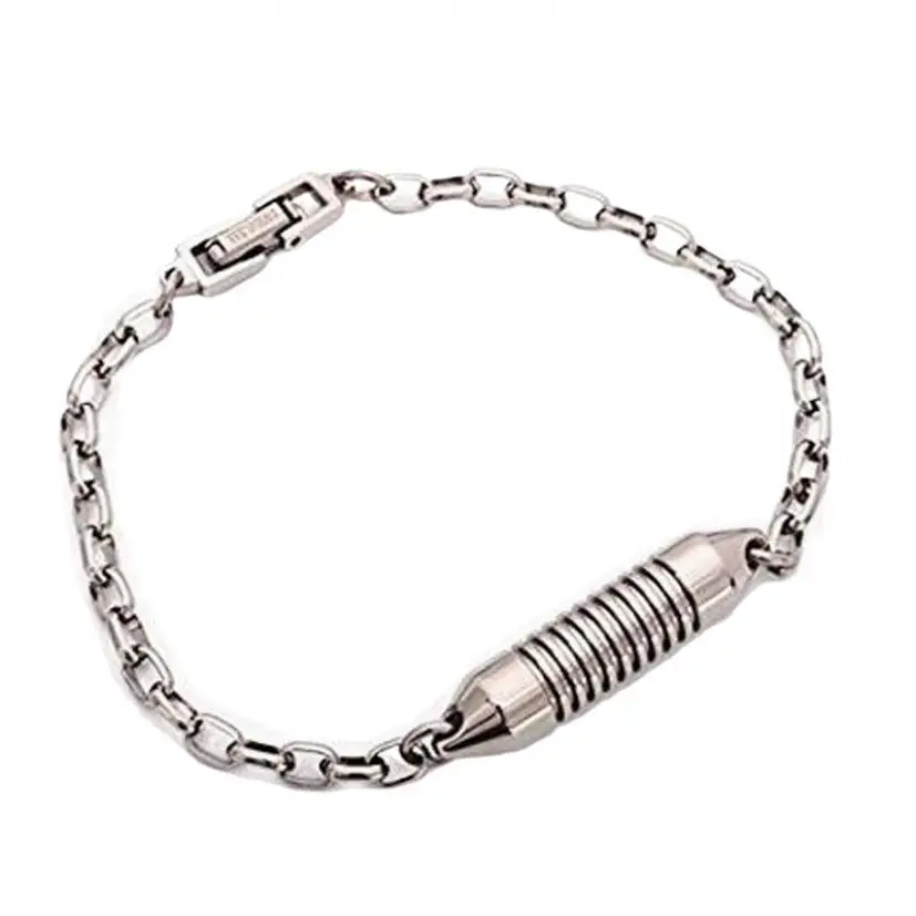 Contenedor creativo de acero de titanio con sello, botella, caja de pastillas, pulsera, catenaria de mano - imagen 4