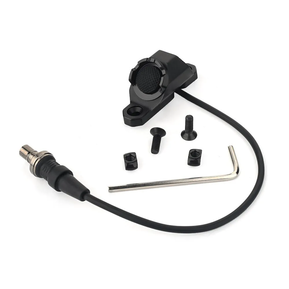 WADSN-botón táctico de presión, enchufe de grúa remoto para DBAL-A2 PEQ15 Sight m-lok Keymod Rail M300 M600 Scout Flashlight - imagen 4