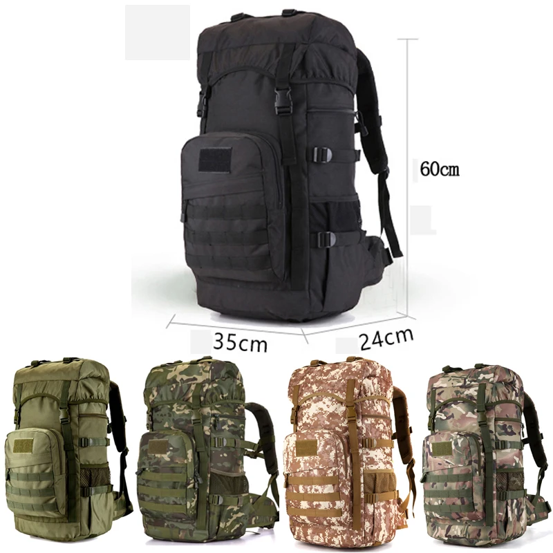 Mochila táctica de gran capacidad de 50L, bolsa de Montañismo para acampar al aire libre, mochila de senderismo, mochila de viaje 900D - imagen 4