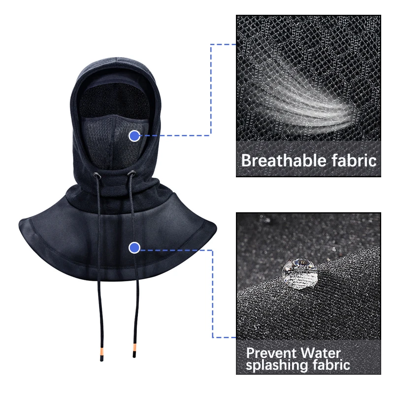 Mascarilla térmica cálida para ciclismo para hombre y mujer, gorros a prueba de viento, pasamontañas, Bandana, sombreros para bicicleta, bufanda de pesca y esquí de montaña - imagen 2