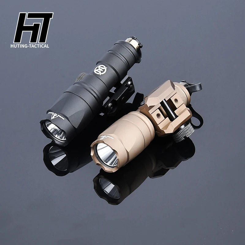 Surefir-MINI Luz de explorador táctica M300 M300A, interruptor remoto de doble función, linterna LED constante/momentánea, compatible con riel de caza de 20mm - imagen 3