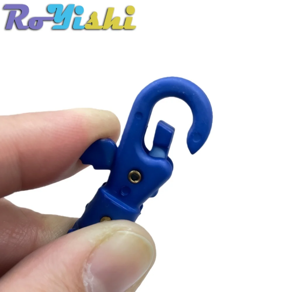 RoYishi-mosquetón de supervivencia, llavero con hebilla giratoria, herramienta de cadena de extracción rápida, cuerda de paraguas de acero y plástico, gancho rápido para exteriores - imagen 5