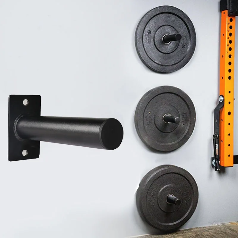 Soporte de placa de peso montado en la pared, estante de almacenamiento de placa de barra que ahorra espacio para gimnasio en casa, estantes para sentadillas para culturismo Deadlift
