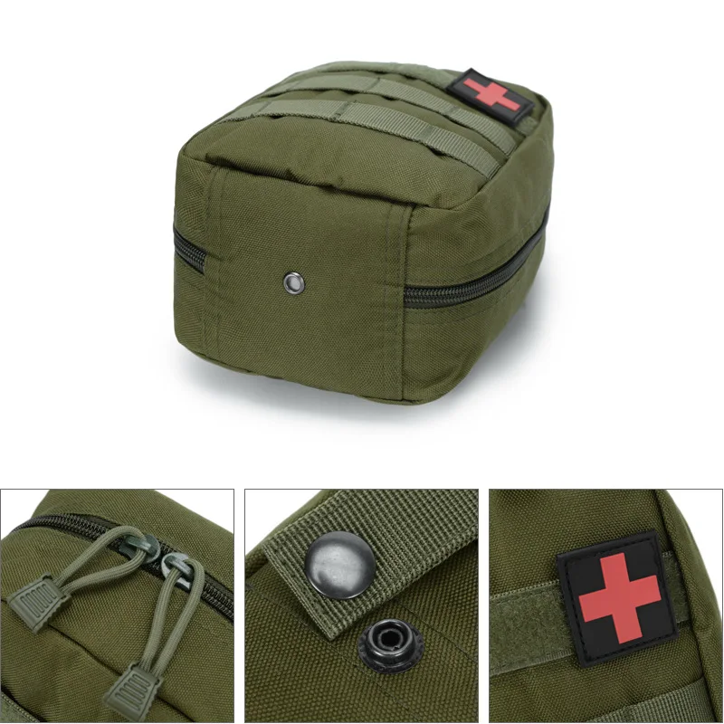 Bolsa médica táctica para acampada, botiquín de primeros auxilios de supervivencia, riñonera de emergencia para viajes al aire libre, bolsa Molle, equipo de acampada - imagen 2