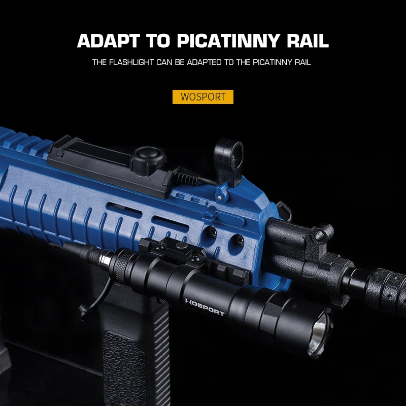 Linterna táctica WST S-M600DF de 800 lúmenes con opciones de montaje duales para sistemas de rieles universales - imagen 3